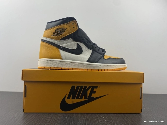Cheap LUCY Jordan 555088-711 OG Toe Yellow High 1 Air 0630